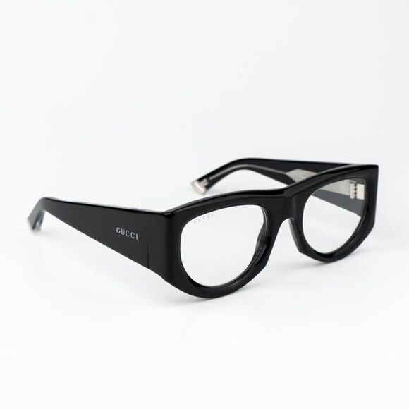 Gucci Women Sunglasses Black Transparent Rectangular GG1917S 002 BRAND NEW main image 7